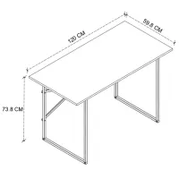 Masă de birou Nex Home Metal PAL/ Antracit photo 4
