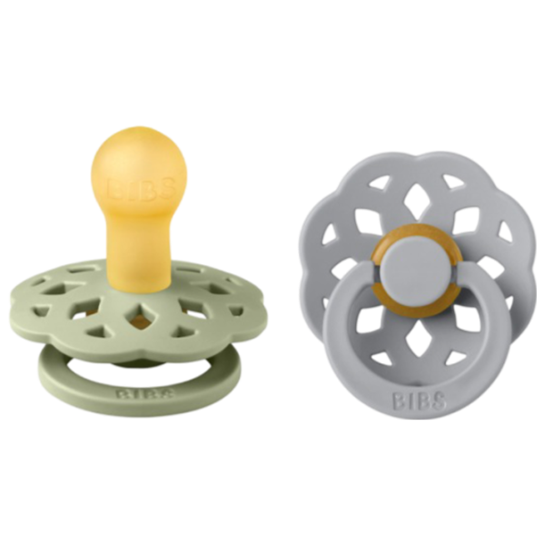Suzetă cu tetina rotundă Bibs Boheme 230110 Unisex / 0 luni - 6 luni / Latex / Sage Green photo 1