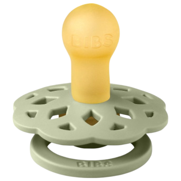 Suzetă cu tetina rotundă Bibs Boheme 230110 Unisex / 0 luni - 6 luni / Latex / Sage Green photo 3