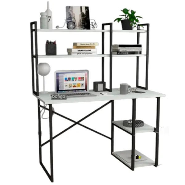 Masă de birou Nex Home Metal 2 PAL/ White photo 3 Masă de birou Nex Home Metal 2 PAL/ White photo 3