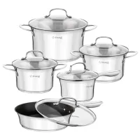 Set de cratițe Starke Pro Sante 1.5l Inox / Inox