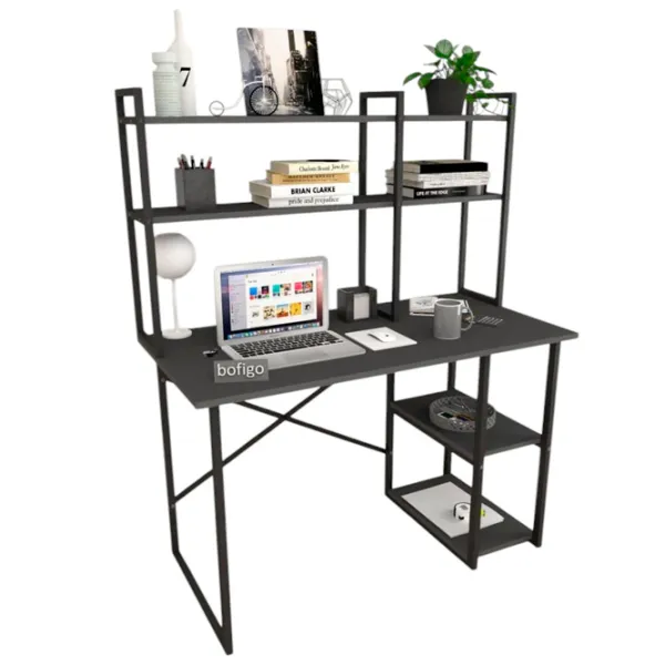 Офисный стол Nex Home Metal 2 ДСП/ Antracit photo 2