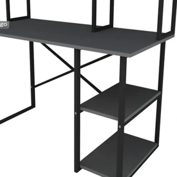 Офисный стол Nex Home Metal 2 ДСП/ Antracit photo 3