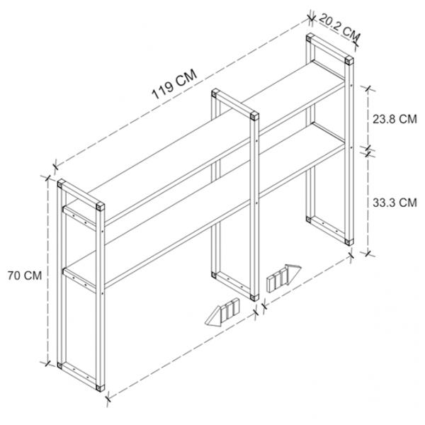 Офисный стол Nex Home Metal 2 ДСП/ Antracit photo 5