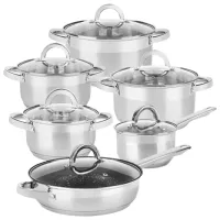 Набор кастрюль Konighoffer Saona 1.2л Нержавеющая сталь / Стальной