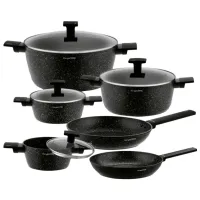 Набор кастрюль Konighoffer Brazos 4л Алюминий / Черный