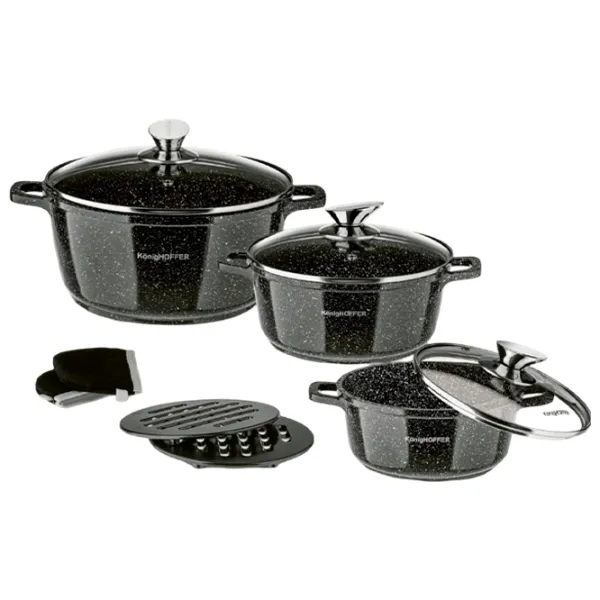 Set de cratițe Konighoffer Kingstone 2.4l Aluminiu / Black photo 1