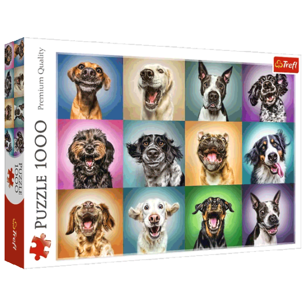 Puzzle Trefl Funny dog portraits 12+/ Количество деталей: 1000 photo 1 Puzzle Trefl Funny dog portraits 12+/ Количество деталей: 1000 photo 1