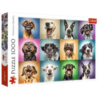 Puzzle Trefl Funny dog portraits 12+/ Numărul de piese: 1000