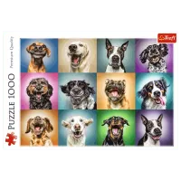 Puzzle Trefl Funny dog portraits 12+/ Numărul de piese: 1000 photo 2