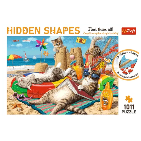 Puzzle Trefl The kittens' escape 12+/ Numărul de piese: 1000 photo 2 Puzzle Trefl The kittens' escape 12+/ Numărul de piese: 1000 photo 2