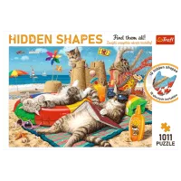 Puzzle Trefl The kittens' escape 12+/ Numărul de piese: 1000 photo 2