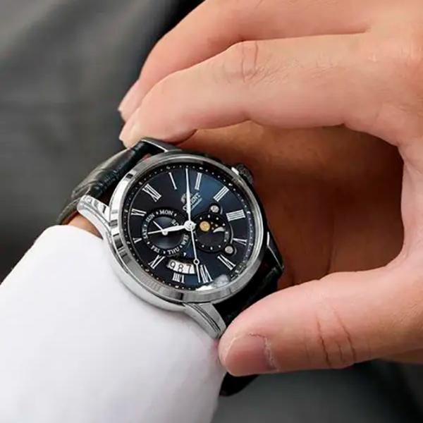 Ceas de mână pentru bărbați Orient RA-AK0010B30B Mecanic / 43 mm photo 5