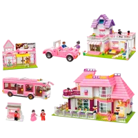 Constructor ChiToys 90567 Casă/ Pink