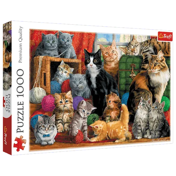 Puzzle Trefl Feline meeting 12+/ Количество деталей: 1000 photo 1 Puzzle Trefl Feline meeting 12+/ Количество деталей: 1000 photo 1