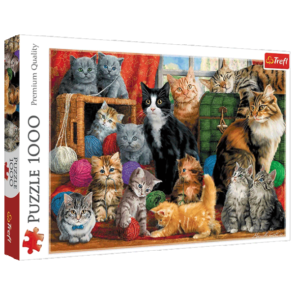 Puzzle Trefl Feline meeting 12+/ Количество деталей: 1000 photo 1 Puzzle Trefl Feline meeting 12+/ Количество деталей: 1000 photo 1