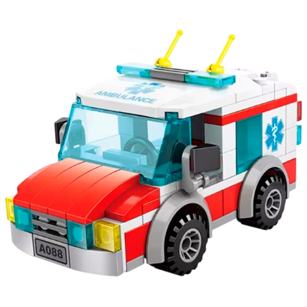 Constructor ChiToys 28633 Ambulance/ Multicolor photo 1 Constructor ChiToys 28633 Ambulance/ Multicolor photo 1