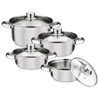 Набор кастрюль Tadar Selva II 1л Нержавеющая сталь / Стальной