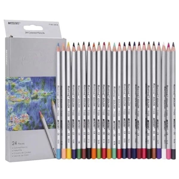 Creioane MARCO Raffine 7100-24CB  Colorate / 24 photo 1 Creioane MARCO Raffine 7100-24CB  Colorate / 24 photo 1