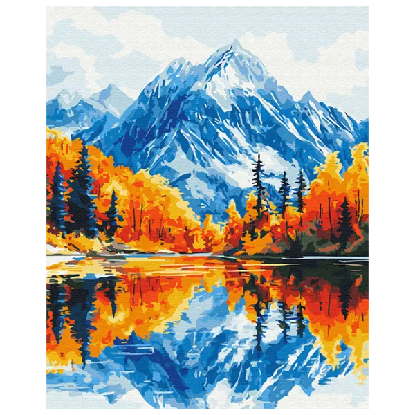 Pictură pe numere BrushMe Toamnă în munți BS54178 50 x 40 cm / Verticală photo 1