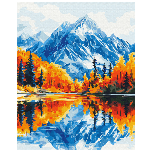 Pictură pe numere BrushMe Toamnă în munți BS54178 50 x 40 cm / Verticală photo 1