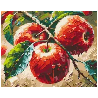 Pictură pe numere BrushMe Mere proaspete BS54166 50 x 40 cm / Orizontală