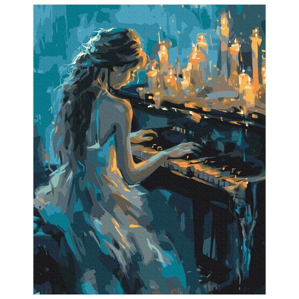 Картина по номерам BrushMe Пианистка BS54069 50 x 40 см / Вертикальная photo 1