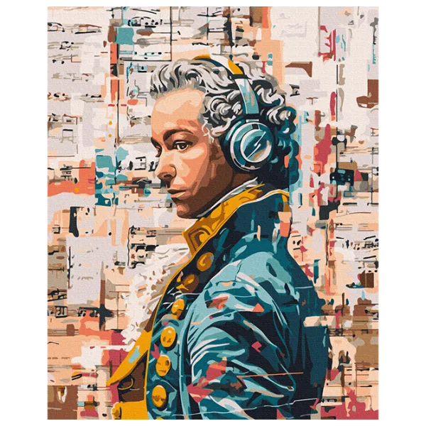 Pictură pe numere BrushMe Mozart modern BS54039 50 x 40 cm / Verticală photo 1 Pictură pe numere BrushMe Mozart modern BS54039 50 x 40 cm / Verticală photo 1
