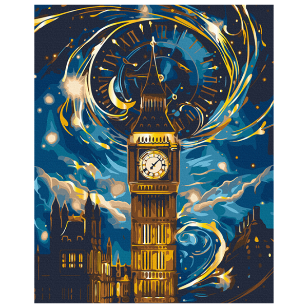 Pictură pe numere BrushMe Big Ben fermecat BS54016 50 x 40 cm / Verticală photo 1
