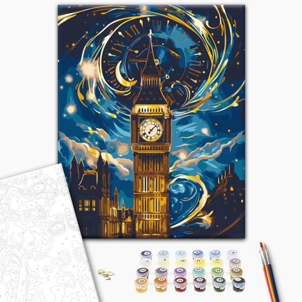 Pictură pe numere BrushMe Big Ben fermecat BS54016 50 x 40 cm / Verticală photo 2