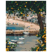 Pictură pe numere BrushMe Golf pitoresc BS53780 50 x 40 cm / Verticală