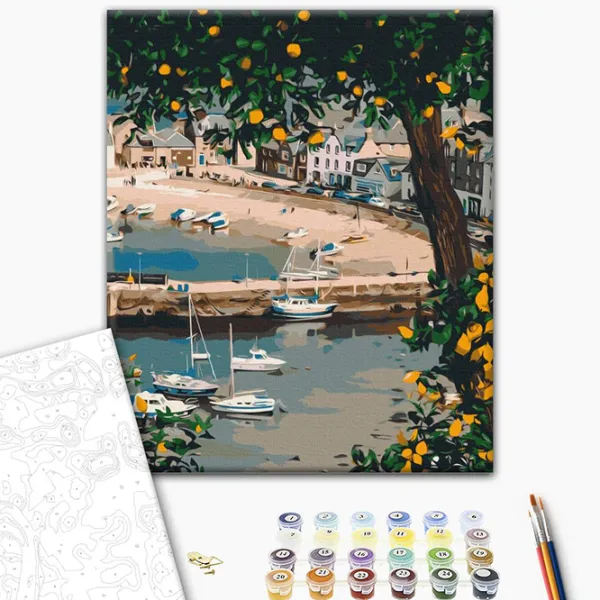 Картина по номерам BrushMe Живописная бухта BS53780 50 x 40 см / Вертикальная photo 2