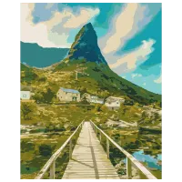 Pictură pe numere BrushMe Norvegia pitorească BS52475 50 x 40 cm / Verticală