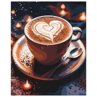 Pictură pe numere BrushMe Aroma dragostei BS53896 50 x 40 cm / Verticală