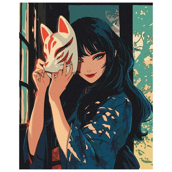 Pictură pe numere BrushMe Kitsune BS54077 50 x 40 cm / Verticală photo 1