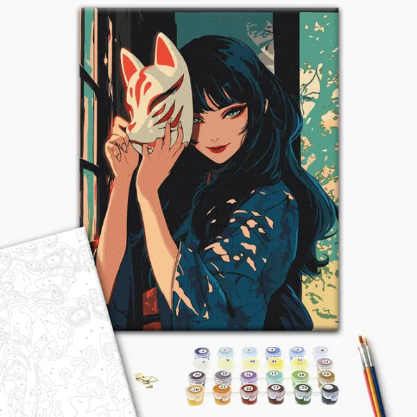 Pictură pe numere BrushMe Kitsune BS54077 50 x 40 cm / Verticală photo 5