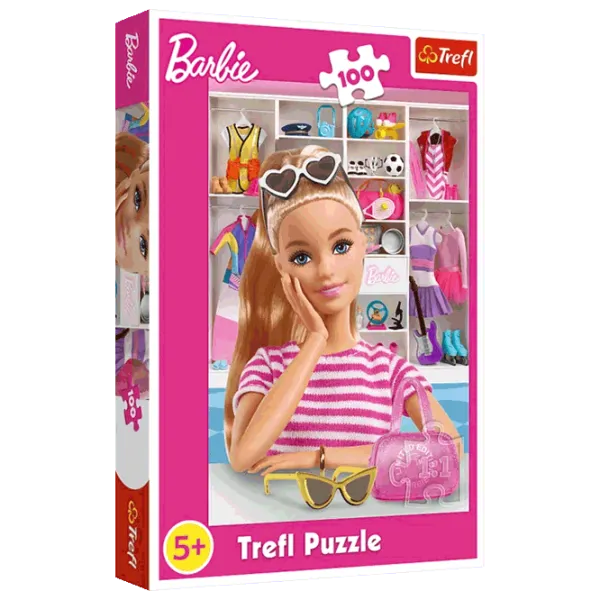 Puzzle Trefl Meet Barbie 5+/ Numărul de piese: 100 photo 1