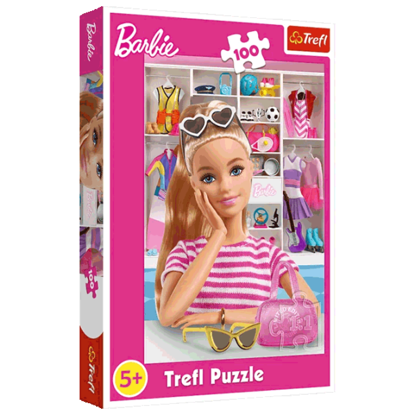 Puzzle Trefl Meet Barbie 5+/ Numărul de piese: 100 photo 1