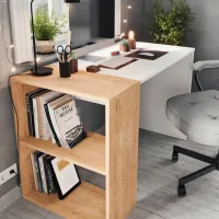 Masă de birou Nex Home Smyrna PAL/ White photo 3