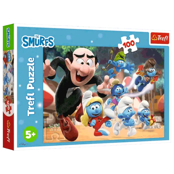 Puzzle Trefl Papa Smurf's lessons 5+/ Количество деталей: 100 photo 1 Puzzle Trefl Papa Smurf's lessons 5+/ Количество деталей: 100 photo 1