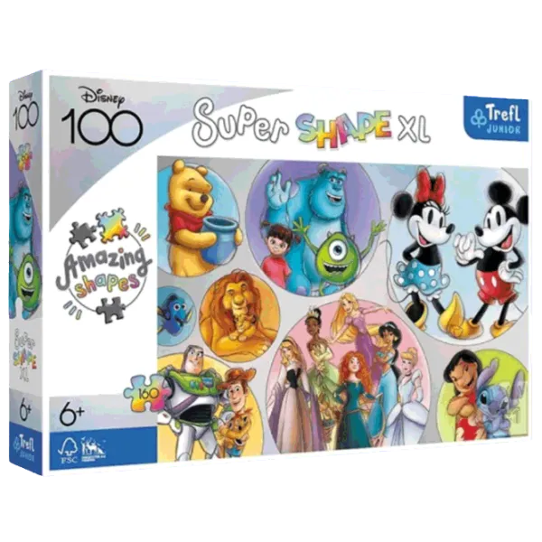 Puzzle Trefl The multicolored world of Disney 6+/ Количество деталей: 160 photo 1 Puzzle Trefl The multicolored world of Disney 6+/ Количество деталей: 160 photo 1