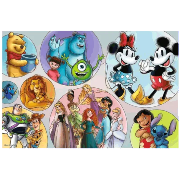 Puzzle Trefl The multicolored world of Disney 6+/ Количество деталей: 160 photo 2 Puzzle Trefl The multicolored world of Disney 6+/ Количество деталей: 160 photo 2