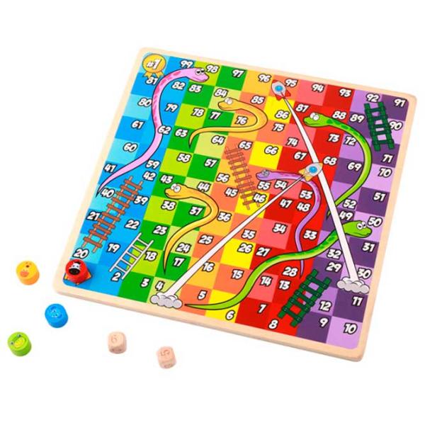 Настольная игра Tooky Toy 2 in 1 Ludo Snakes 3+/ Развитие photo 2