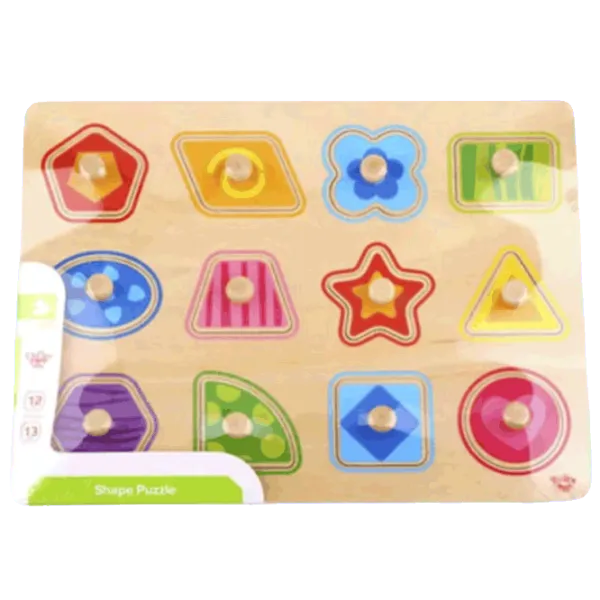 Puzzle Tooky Toy În ramă cu figurine 1.5+/ Numărul de piese: 12 photo 1