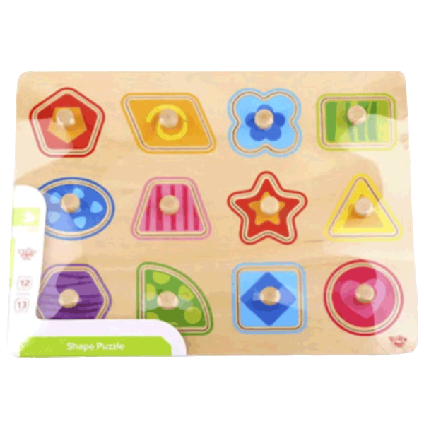 Puzzle Tooky Toy În ramă cu figurine 1.5+/ Numărul de piese: 12 photo 1