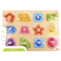 Puzzle Tooky Toy Вкладыш фигурки 1.5+/ Количество деталей: 12