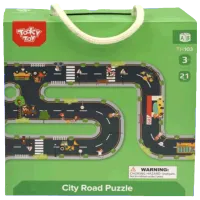 Puzzle Tooky Toy Drumul Orășenesc 3+/ Numărul de piese: 20