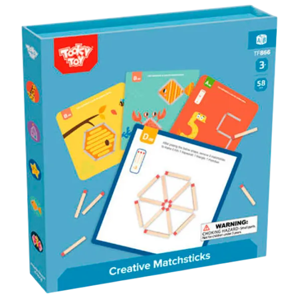 Set de creație Tooky Toy Creative Matchsticks 57387 3+ / Blue photo 1