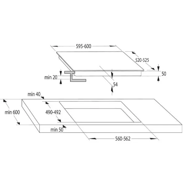 Plită încorporabilă cu inducție Gorenje IS645BSC Vitroceramică / Black photo 4