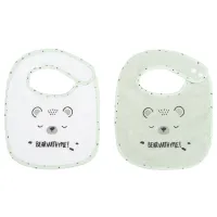 Bavetă Kikka Boo Bear With Me  Clasică / Bumbac / Mint